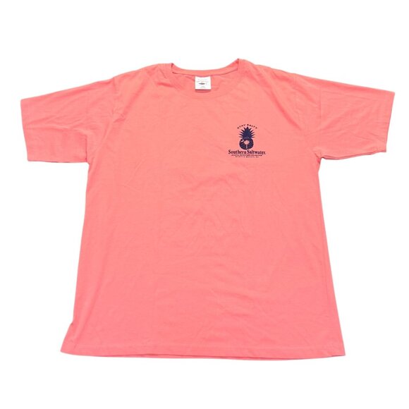 Southern Saltwater Myrtle Beach TShirt Stay Salty 2XL Coral Pineapple Short Slee - Picture 4 of 12